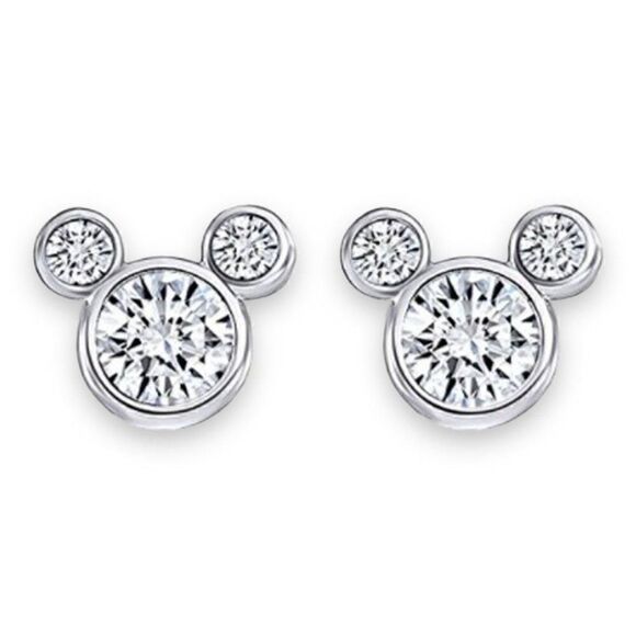 Mickey Mouse Shaped Stud Earrings - Picture 1 of 2